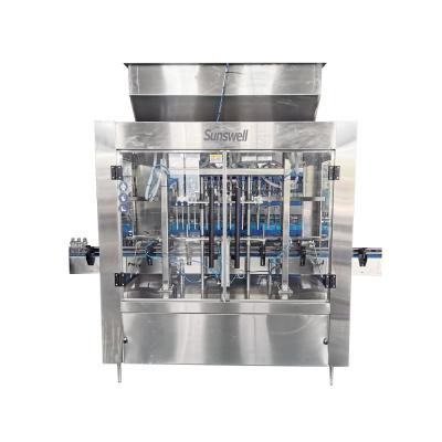 China Programmable Linear Type Gravity Feed  Alcohol Bottle Filling Machine for sale