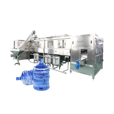 China PLC equipamento fabril da máquina de engarrafamento da água de 5 galões com a bomba 304 à venda