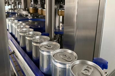 Chine Soude complètement automatique de bière mettant en boîte la machine de remplissage de boisson de PLC Monoblock à vendre