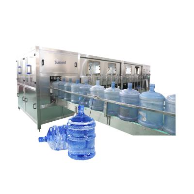 China Mineral Water 5 Gallon Hot Filling Machine  Integrates Bottle Washer for sale