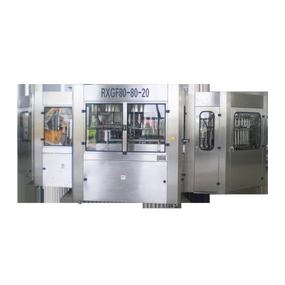 China 3L Mineral Bottled Water Filling Line Linear Type  Two Push Barrel Cylinders for sale