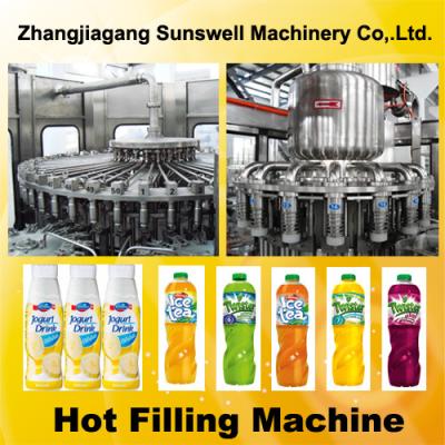 China Automatic Juice Filling Machine 2000BPH - 20000BPH With Rinsing / Filling / Capping Process for sale