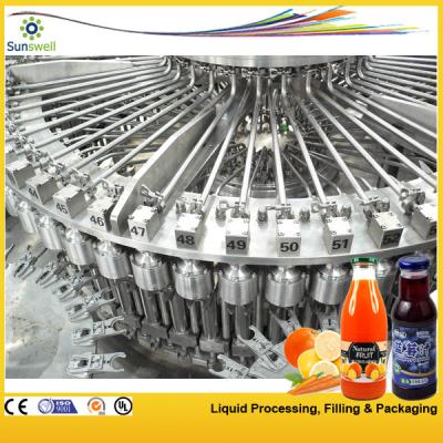 China PET / Plastic Bottle Juice Filling Machine , Automatic Rotary Juice Filling Equipment for sale