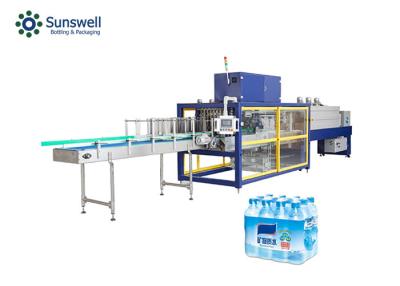 China Half Tray PE Film Plastic  Water Bottle Wrapping Machine Fully Automatic for sale