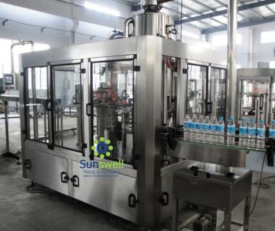 China 3-in-1 bottle ф50 ~ ф100mm mineral or pure drinking water filling capping machines for sale