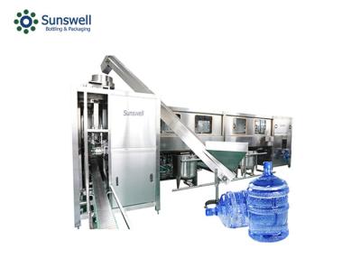 China Hohe Leistungsfähigkeit waschende Füllmaschine des Wassers mit 5 Galloneneimern für Mineralwasser des Frühlinges zu verkaufen