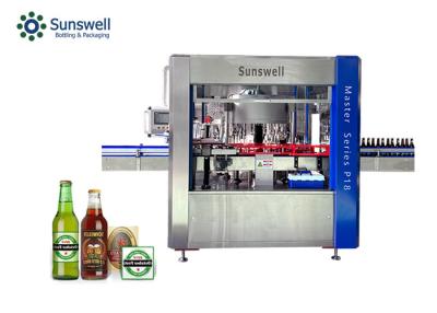 China Full Auto Self Adhesive Three Side Labeling Machine For Beer Bottle for sale