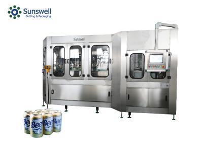 China 1000ml Aluminum Beer Canning Line Sanitary Design Can Filling Sealing Machine for sale