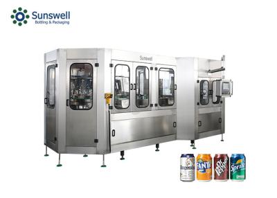 China Linha de produção máquina do enchimento da bebida da soda da lata de alumínio de engarrafamento carbonatada à venda