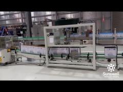 Automatic drop down Carton Box Packer for beverage water bottles