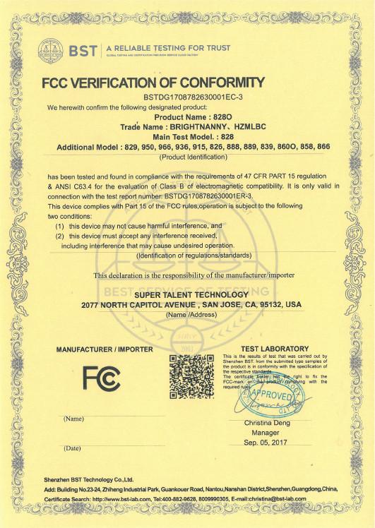 FCC - H.Z.M Electronics Co., Ltd