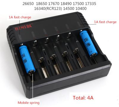 China Universal IMR 18650 Battery Charger , 0.5A 1A 2A 4A PK Efest 6 Bay Charger for sale