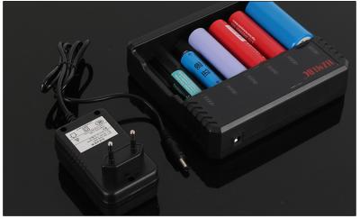 China 6 In 1 18650 Smart Rechargeable Battery Charger Multifunctional ABS Material for sale