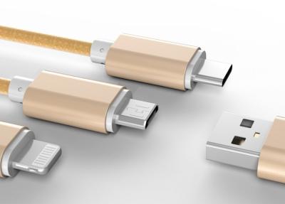 Κίνα Ζωηρόχρωμα 3 σε 1 ιονικό φορτιστή μπαταριών λι USB με τον τύπο Γ/το μικροϋπολογιστή/8 καρφώνουν το καλώδιο προς πώληση
