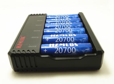 China Carregador de bateria do entalhe da modificação 6 da caixa da modificação de Vape, material de 6 * 20700 ABS do carregador de bateria à venda