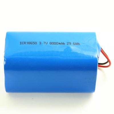 China Small 18650 1s4p Li Ion Battery Pack 3.7v 8000mah For Digital Products Medical Device for sale