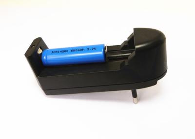 China 1 Slot Seat Type 14500 Li Ion Battery Charger , Portable Flashlight Battery Charger for sale