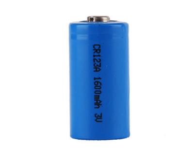 China Primary Lithium Battery CR123A / 17345 3.0 V 1600 mAh for smoke detector,alarm and security equippments for sale