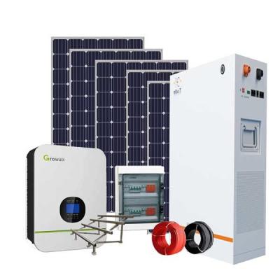China MPPT 48V Residential Solar Panel System / 12kw Rooftop Solar Power System for sale