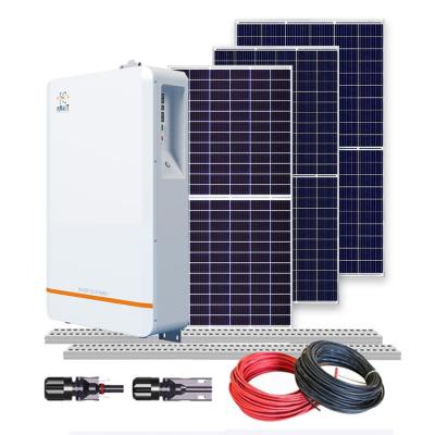 China LiFePO4 Off Grid Solar Electric System 5Kw 400w Household Battery Storage System for sale