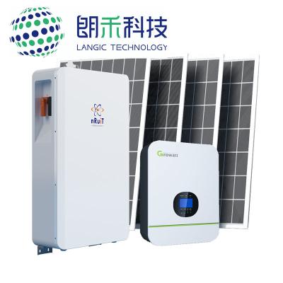 Chine dessus de toit 15kw solaire outre de système solaire Kit Powerporter 10kwh 200Ah de grille à vendre