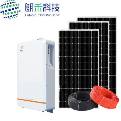 China 400 Watt Household Solar System / 24Kwh 480Ah 38.23V Rooftop Solar Pv System for sale