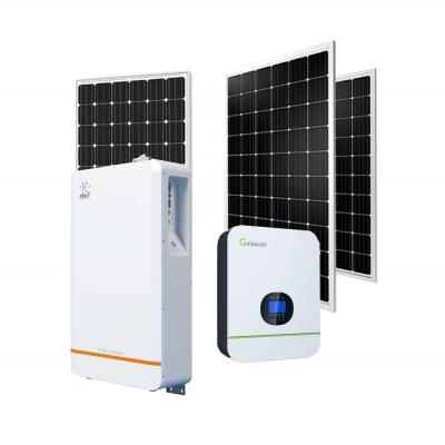 中国 10kwシステムを取付ける住宅の太陽電池の貯蔵240Ahの太陽電池パネルの屋根 販売のため
