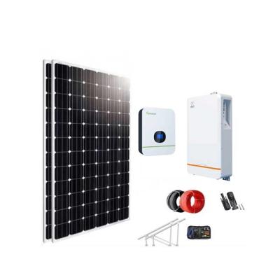 China El hogar 15kw el sistema 230VAC 60HZ del panel solar de 10 KVH coloca solamente el sistema del picovoltio en venta