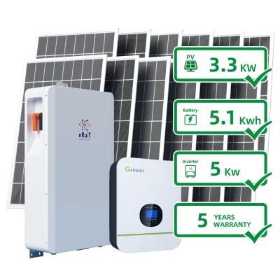 China Agregado familiar solar fora do lítio Ion Battery Cell do sistema de grade 10W 230VAC 60HZ à venda