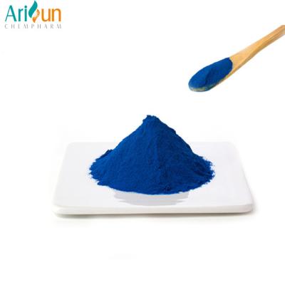China Pure Natural Blue Pigment Phycocyanin Powder Blue Food Coloring Additives for sale