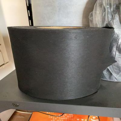 China 40g/M2 Polyester Felt Of Black Color Outside Strong Tensile Strength For FRP Pultrusion Profile Of Upmarket for sale