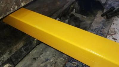 China 52mm FRP Pultruded Profiles Yellow Rectangular Tubular Profile for sale