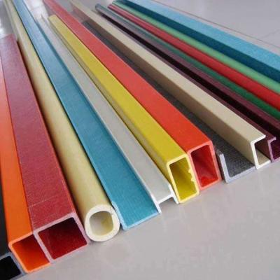 China Red Blue FRP Pultruded Profiles Lightweight Square Tube For Transportation for sale