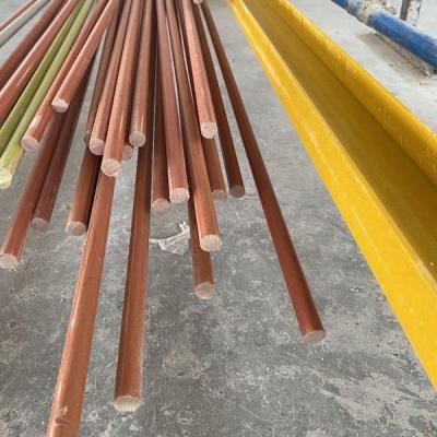 China Antiwear 24mm Plastic Coated FRP Rods Bendable Pultruded Fiberglass Rod for sale