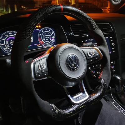 China VW Series Carbon Fiber Steering Wheel Easy Installation For Smooth Steering à venda
