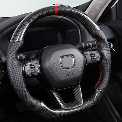 China Honda Series Black Customized Design Steering Wheel With Smooth Grip Pattern for sale
