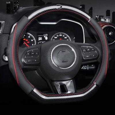 China MG Series Double Stitching Car Steering Wheel With Round Top Flat Bottom à venda