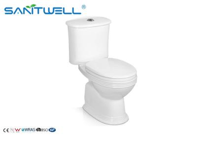 China WC de duas partes dos mercadorias sanitários cerâmicos europeus modernos do toalete da gravidade do estilo à venda