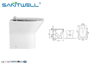 China European Style Free Standing Toilet Sanitary Ware Water Saving Hanging WC White for sale