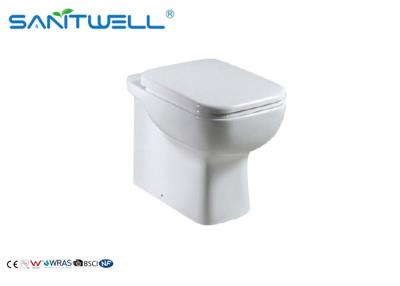 China American market WC Wall Faced Toilet  , P trap Washdown Dual Flush Two piece toile for sale