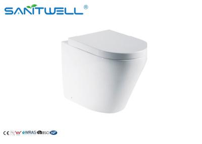 China Round P trap SWA1321F Wall Faced Toilet Washdown WC Two Piece Fitting Watermark Toilet Rimless Flushing for sale