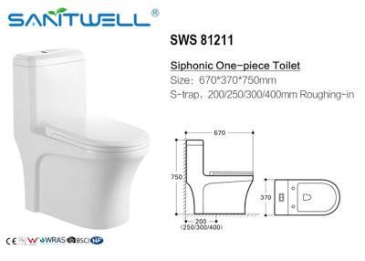 China Toalete cerâmico do flusher lateral sanitário famoso da água do WC de Siphonic do tipo à venda