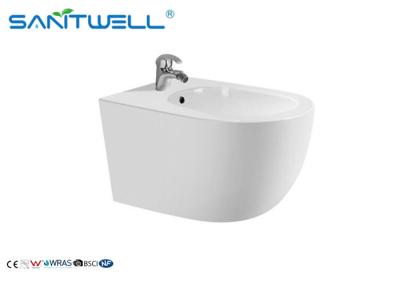 China Bathroom Wc White Wall Hung Bidet 520*370*305 mm size , Floor mounted bidet for sale