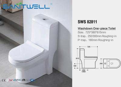 Cina Certificazione ceramica regolare del CE del WC dell'un pezzo solo della ciotola di toilette di Washdown di Toto in vendita
