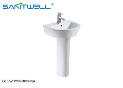 China Modern OEM Bathroom Ceramic Pedestal Hand Wash Basin  Temperature > 1280 °C for sale