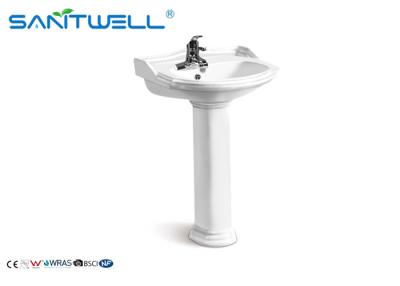 China Middle East style sanitary ware bathroom big size pedestal wash basin for sale