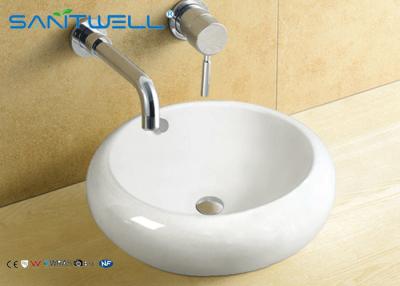 China Western Style Counter Top Wash Basin Antique Bathroom Ceramic Cabinet Sink 500*500*165mm for sale
