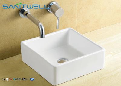 China Ceramic Counter Top Wash Basin Sanitary Ware Factory Sink 380*380*135 mm Countertop Washbasin for sale