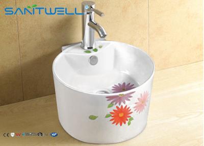China Water round Ceramic Art Basin bathroom sink Italian design 410*410*250 mm for sale