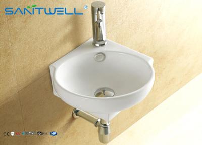 China Colored Wall Hung Basin ceramic sink product 340*340*140 mm size for sale